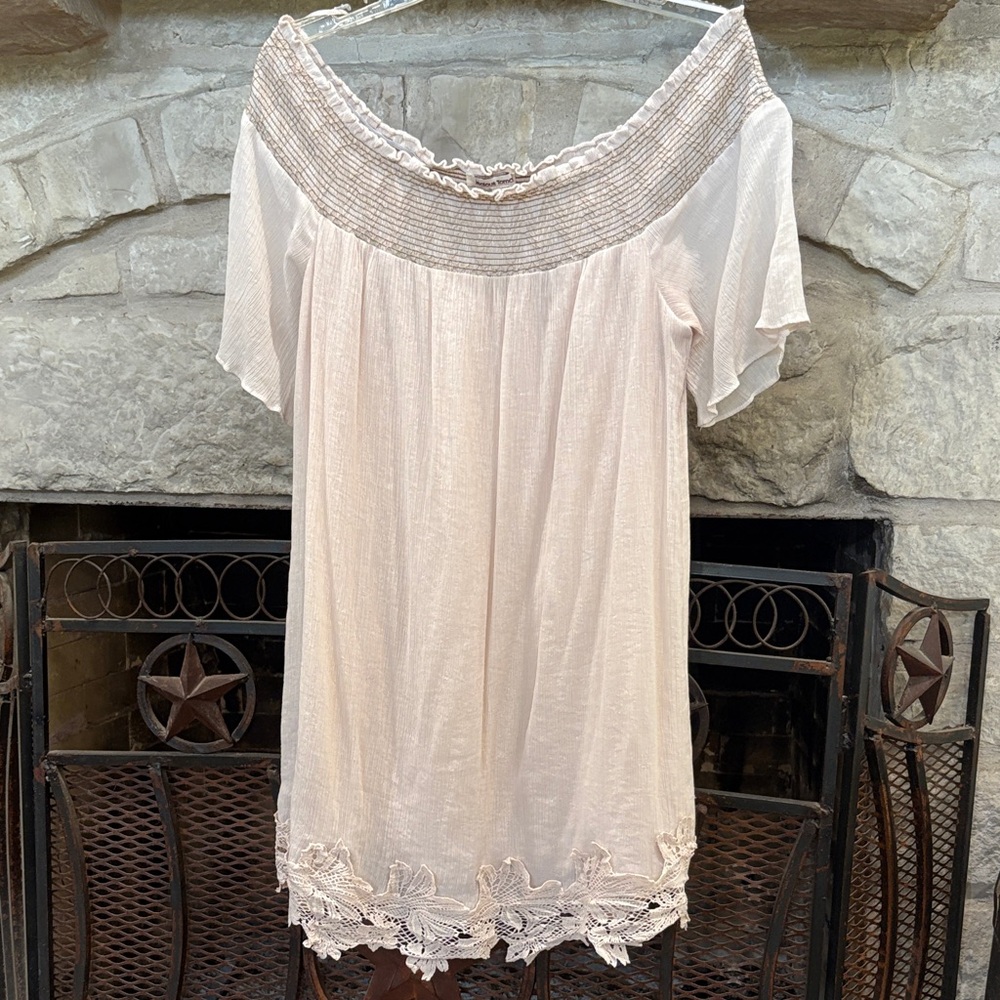 Jealous Tomato Beige Textured Blouse